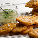 Garlic Tostones (Fried Green Plantains)